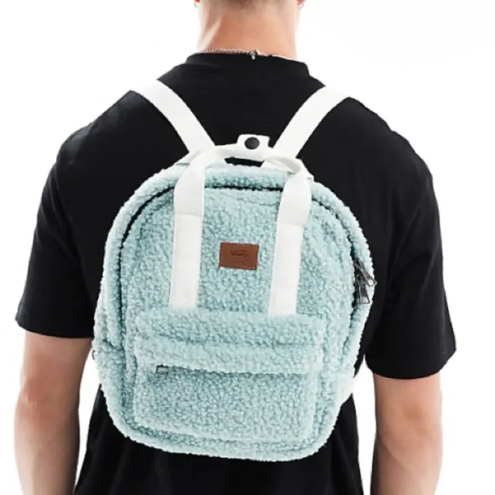 Vans Low Key Mini Backpack in Blue and Off-White - Picture 3 of 5
